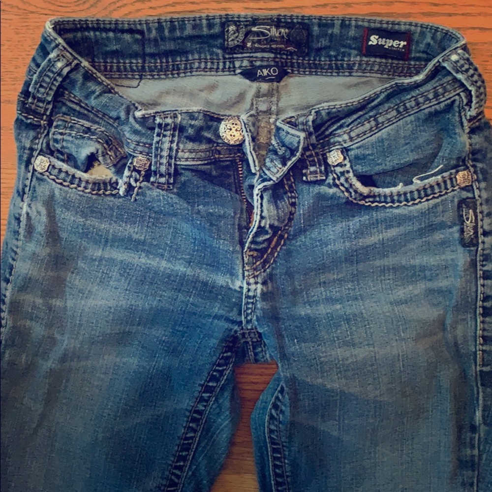 Silver jeans
